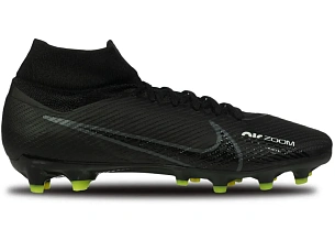 Nike Zoom Mercurial Superfly 9 Pro AG-Pro Black Dark Smoke Grey