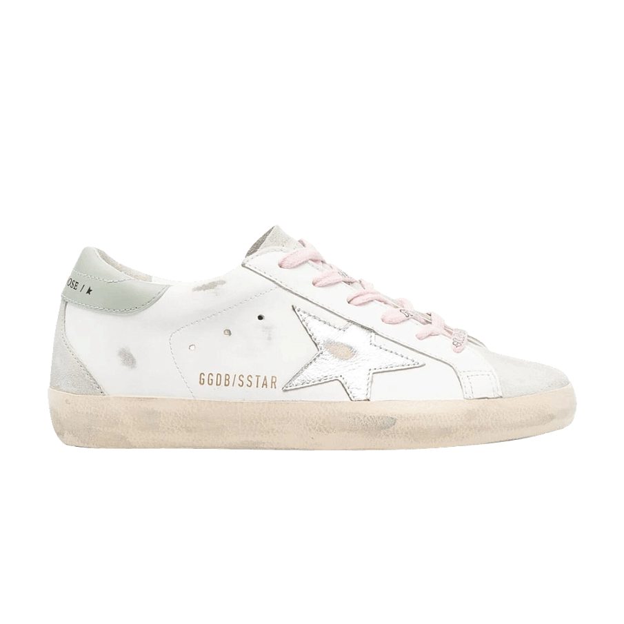 Фото № 1 с приближением к товару «‎Golden Goose Women's Superstar White Ice Silver Aquamarine»