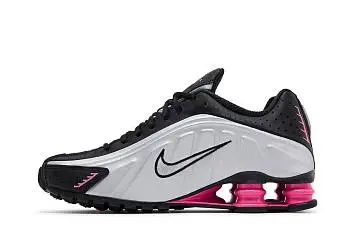 Nike Women's Shox R4 Black Metallic Silver Pinksicle - 4