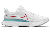 Фото № 2 с приближением к товару «‎ Nike React Infinity Run Flyknit 2 Running shoes WhiteGlacier IcePhoton DustChile Red»