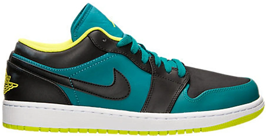 Фото № 1 с приближением к товару «‎Jordan 1 Low Lush Teal Venom Green Black»