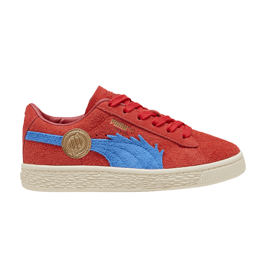 Фото № 1 с приближением к товару «‎One Piece x Puma Suede Little Kid Luffy»