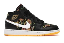 Фото № 1 с приближением к товару «‎Jordan 1 Mid Black Laser Orange Bright Melon »