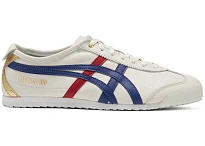Фото № 1 с приближением к товару «‎ASICS Mexico 66 White Blue Red Metallic Gold»