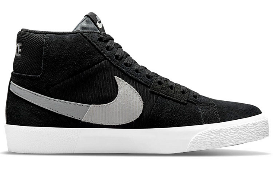 Фото № 2 с приближением к товару «‎Nike SB Zoom Blazer mid Skate shoes blackgrey»