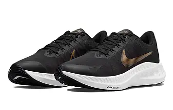 Nike Zoom Winflo 8 Running Shoes BlackWhiteGold (CW3419-009) - 3