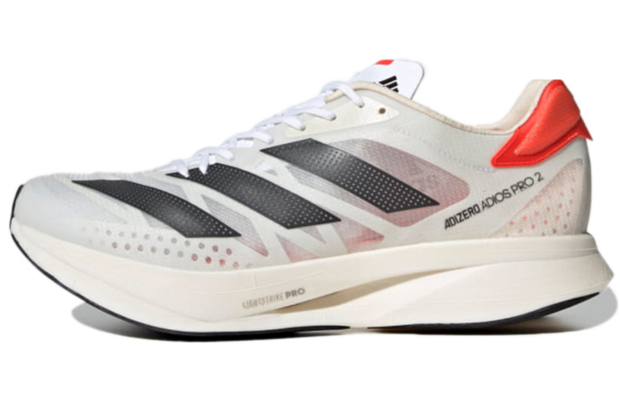 Фото № 1 с приближением к товару «‎ adidas Adizero Adios Pro 2 Running shoes Cloud WhiteCarbonSolar Red»