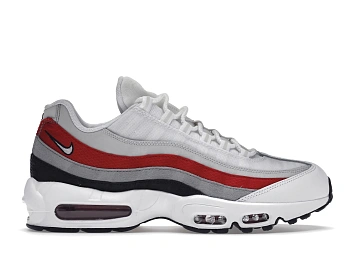 Nike Air Max 95 White Varsity Red Particle Gray - 1