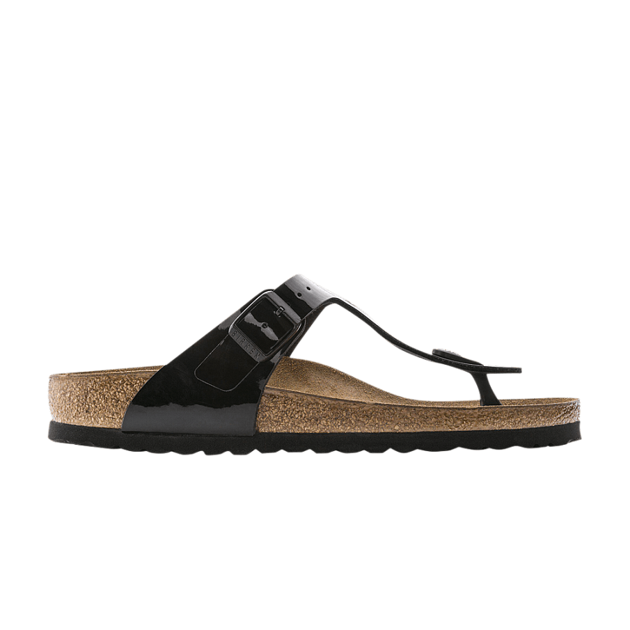 Фото № 1 с приближением к товару «‎Birkenstock Women's Gizeh Birko-Flor Patent Black»