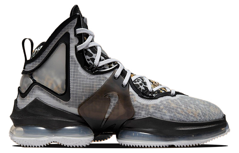 Фото № 2 с приближением к товару «‎Nike Lebron 19 EP "Leopard" Basketball Shoes BlackWhiteGray»