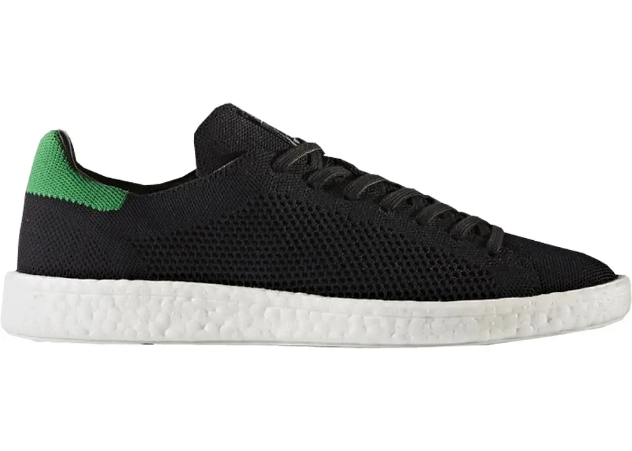 Фото № 1 с приближением к товару «‎adidas Stan Smith Boost Primeknit Black Green»
