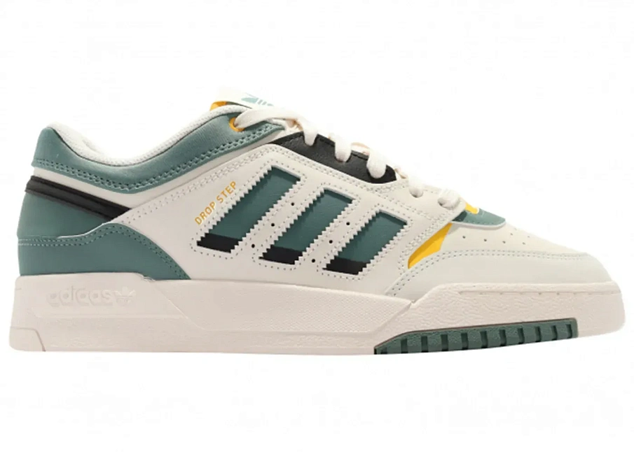Фото № 1 с приближением к товару «‎adidas Drop Step Low Chalk White Tech Emerald»