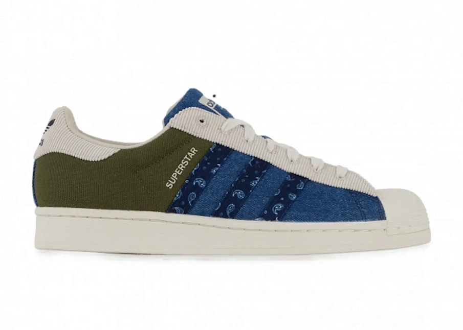 Фото № 1 с приближением к товару «‎adidas Superstar Olive Denim»