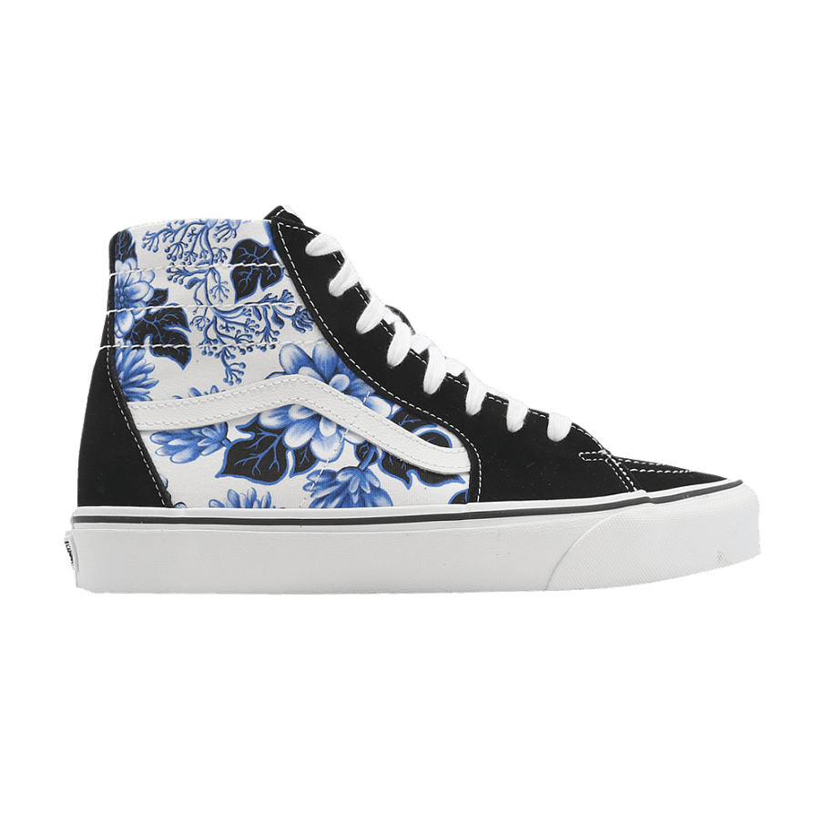 Фото № 1 с приближением к товару «‎Vans Sk8-Hi Tapered Floral Blue»