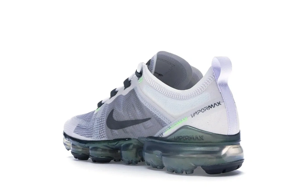 Фото № 6 с приближением к товару «‎Nike Air VaporMax 2019 Premium White Platinum Tint Lime Blast»
