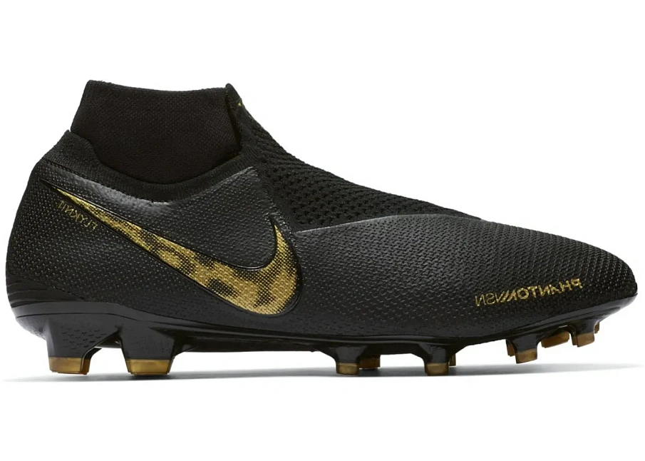 Фото № 1 с приближением к товару «‎Nike Phantom Vision Elite DF FG Black Metallic Vivid Gold»