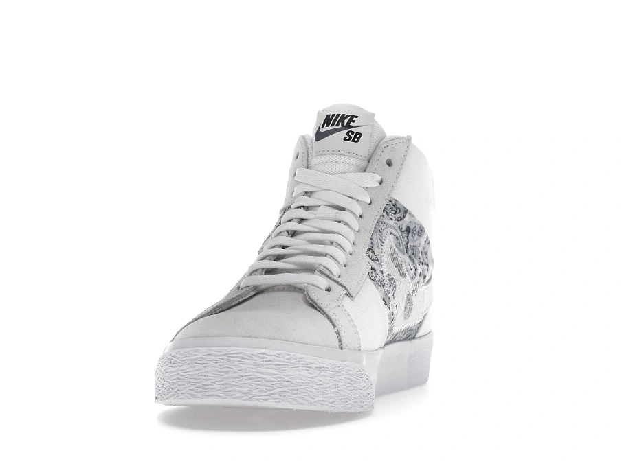 Фото № 4 с приближением к товару «‎Nike SB Zoom Blazer Mid Premium Floral White Grey»