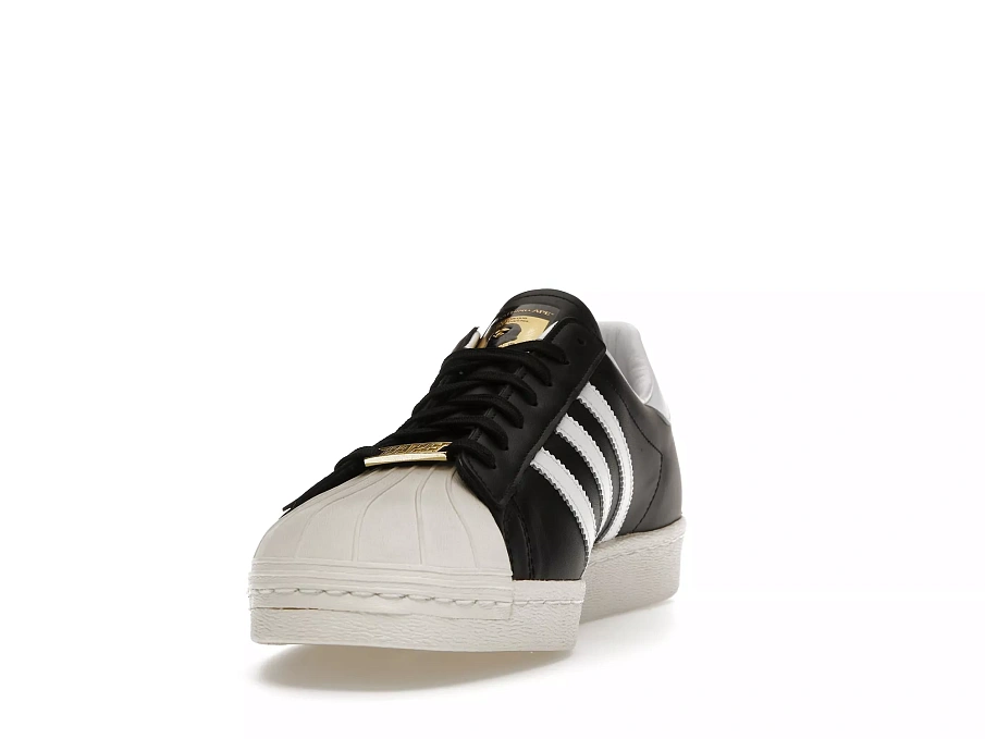 Фото № 6 с приближением к товару «‎adidas Superstar 80s Bape Black White Gold (2022)»
