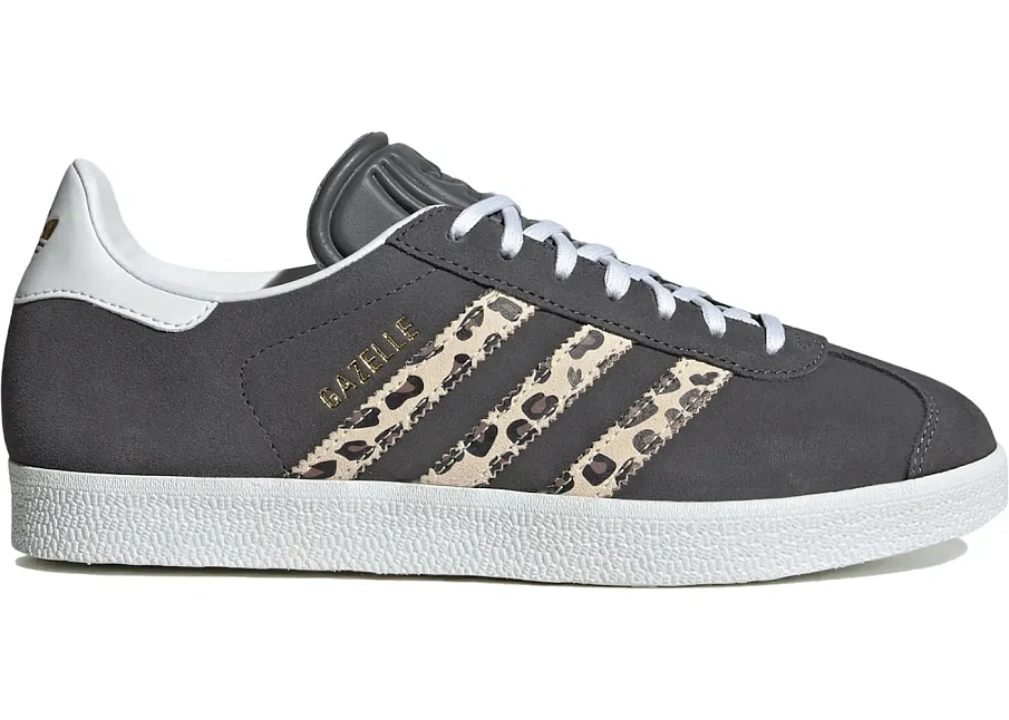 Фото № 1 с приближением к товару «‎adidas Gazelle Grey Cheetah Stripes »