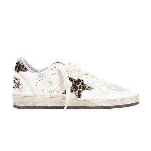 Golden Goose Women's Ball Star White Beige Leopard