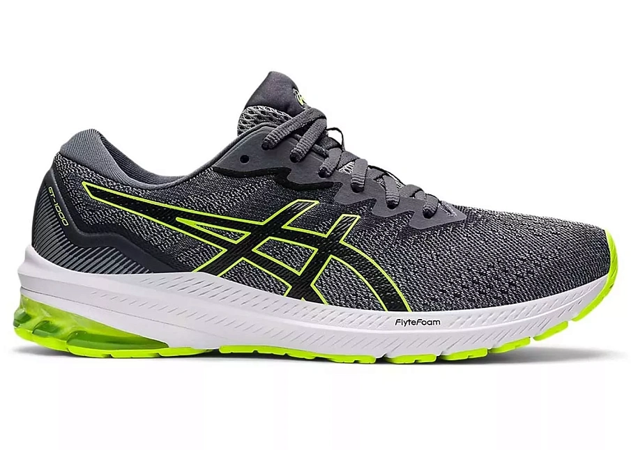 Фото № 1 с приближением к товару «‎ASICS GT-1000 11 Sheet Rock Grey Lime Green»