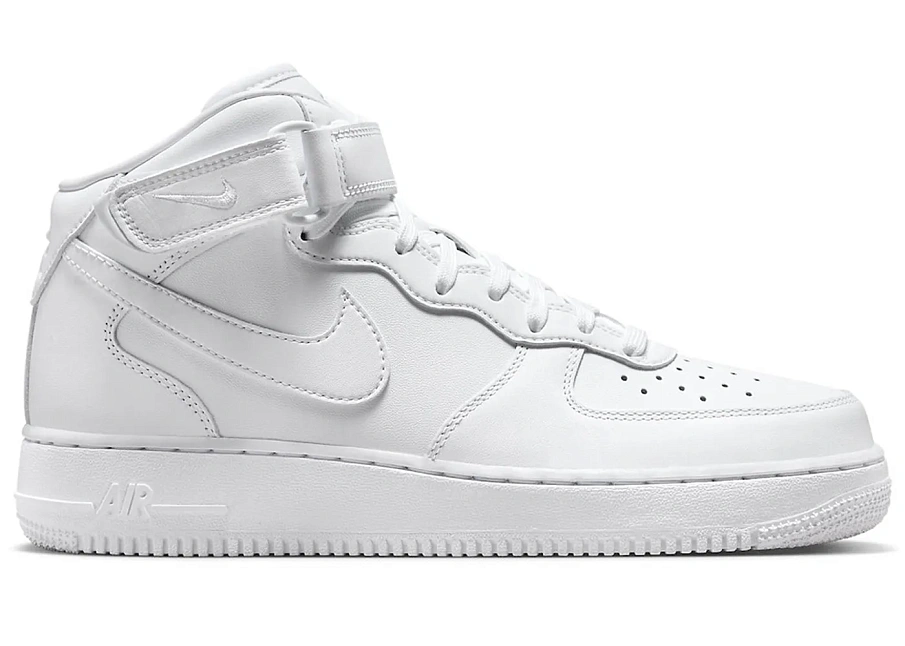 Фото № 1 с приближением к товару «‎Nike Air Force 1 Mid Fresh Triple White»