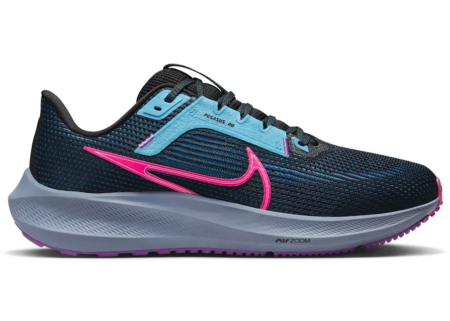 Фото № 1 с приближением к товару «‎Nike Pegasus 40 SE Black Baltic Blue Hyper Pink »
