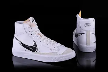 Nike Blazer Mid 77 Sketch White Black - 4