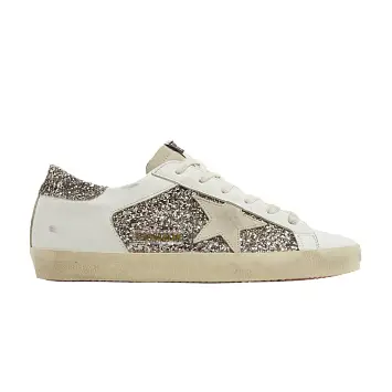 Golden Goose Women's Superstar Glitter - White Seedpearl - 1