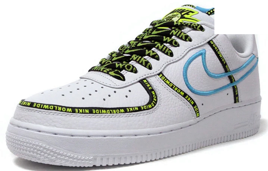 Фото № 2 с приближением к товару «‎Nike Air Force 1 '07 Premium 'Worldwide Pack - Blue Fury'»