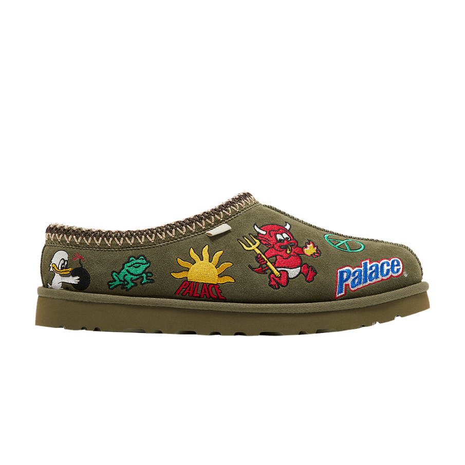 Фото № 1 с приближением к товару «‎Palace x UGG Tasman Slipper Burnt Olive»