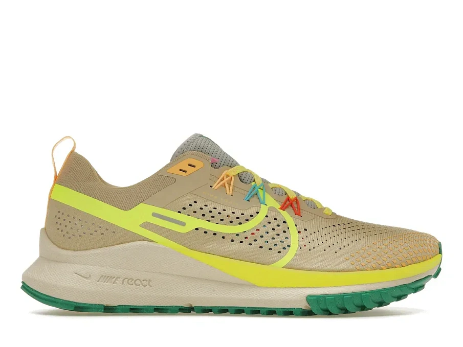 Фото № 1 с приближением к товару «‎Nike React Pegasus Trail 4 Team Gold Baltic Blue Stadium Green Volt»
