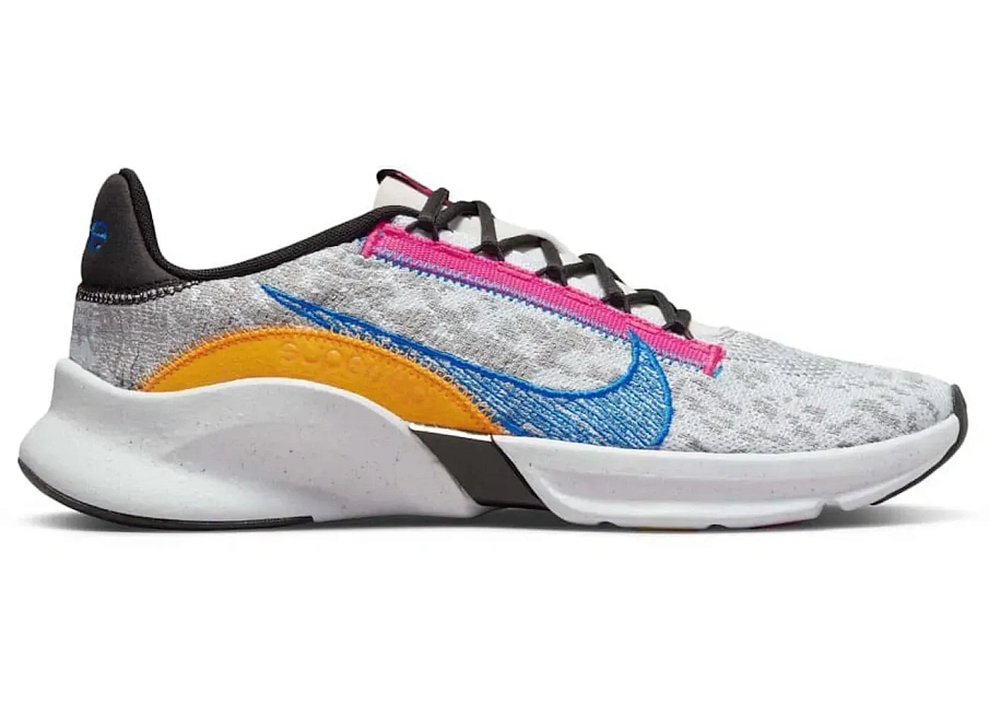 Фото № 1 с приближением к товару «‎Nike SuperRep Go 3 Flyknit Light Smoke Grey Photo Blue Pink»