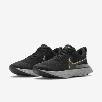 Nike React Infinity Run FK 2 Low-Top Professional Running Shoes BlackGray - 4