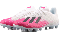 Фото № 3 с приближением к товару «‎ adidas X 19.3 Soccer shoes Cloud WhiteCore BlackShock Pink»