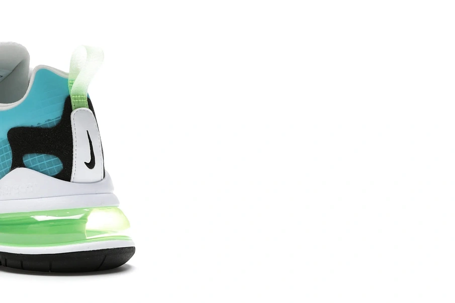 Фото № 6 с приближением к товару «‎Nike Air Max 270 React Oracle Aqua Ghost Green»