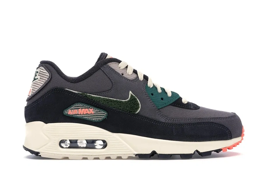 Фото № 1 с приближением к товару «‎Nike Air Max 90 Oil Grey Rainforest»