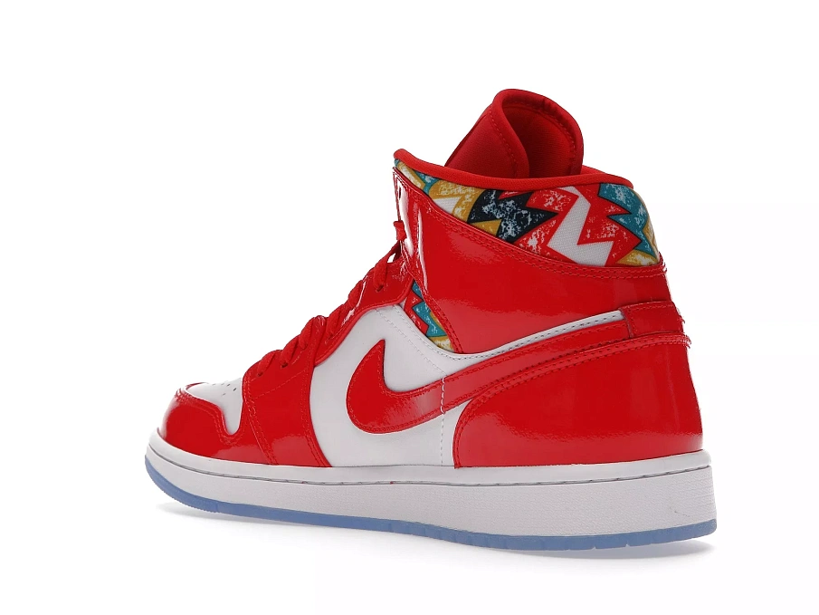 Фото № 6 с приближением к товару «‎Jordan 1 Mid Barcelona Sweater Red Patent»