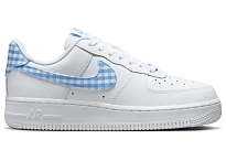Фото № 1 с приближением к товару «‎Nike Air Force 1 Low 07 Essential White University Blue Gingham»