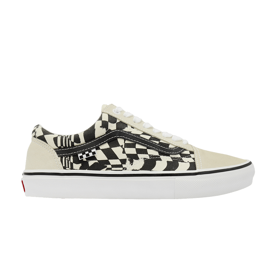 Фото № 1 с приближением к товару «‎Vans Skate Old Skool Checkerwarp - Black White»