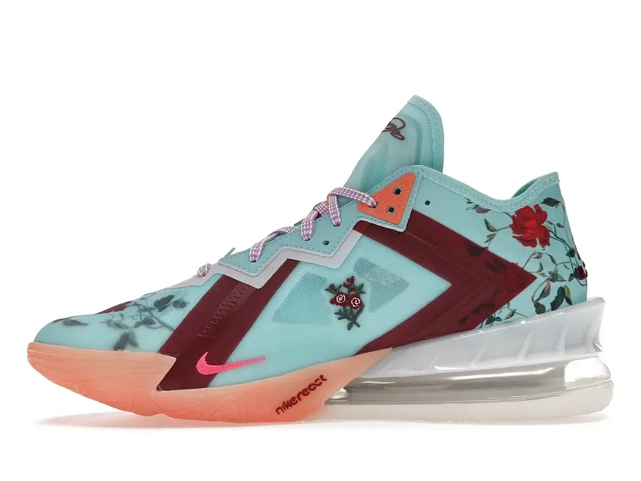 Фото № 3 с приближением к товару «‎Nike LeBron 18 Low Mimi Plange Daughters Floral»