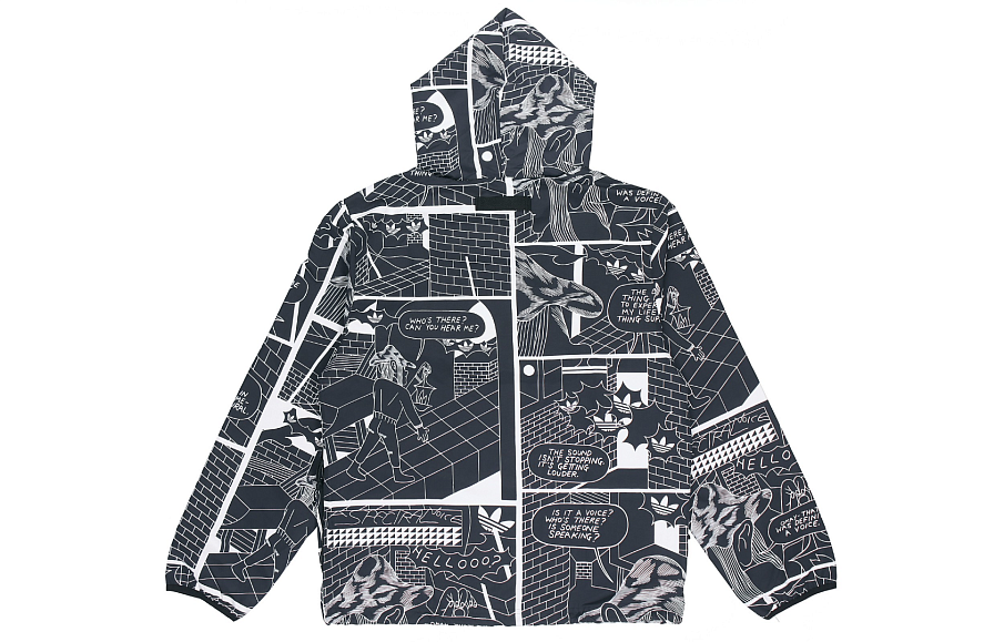 Фото № 4 с приближением к товару «‎adidas originals R.Y.V. Graphic Windbreaker For Men Black»