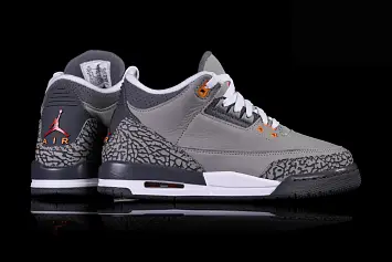 Nike Air Jordan 3 Retro Vintage basketball shoes Cool Grey - 3