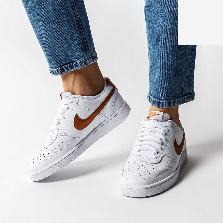 Фото № 3 с приближением к товару «‎Nike Court Vision Low Wmns Gold»