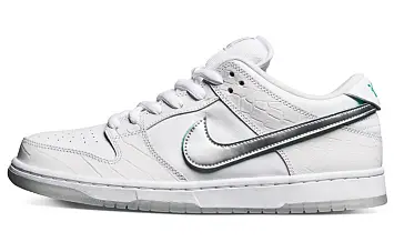 Diamond Supply Co. X Nike Sb Dunk Low Skate Shoes White Diamond - 1