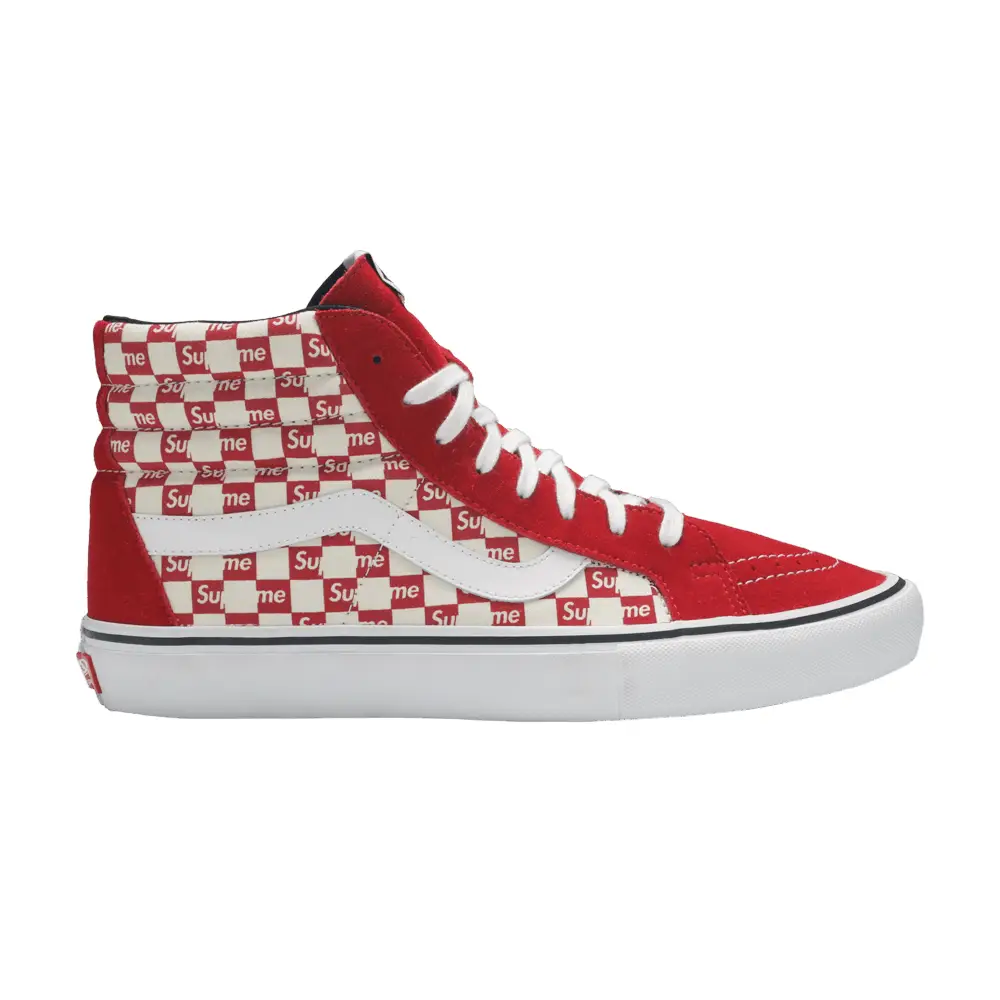 Supreme x Vans Sk8-Hi Pro Checkered Red - 1