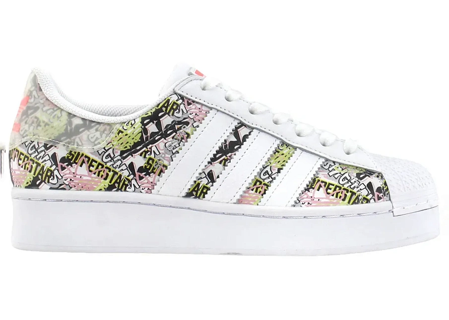 Фото № 1 с приближением к товару «‎adidas Superstar Bold Graffiti Print »