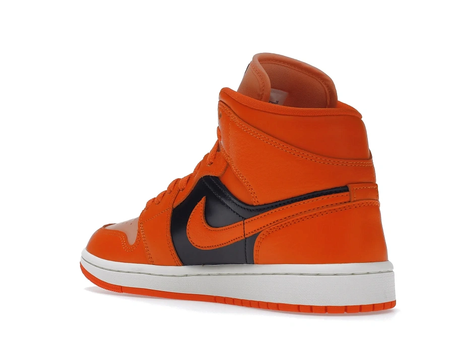 Фото № 2 с приближением к товару «‎Jordan 1 Mid SE Rush Orange Crimson Bliss »