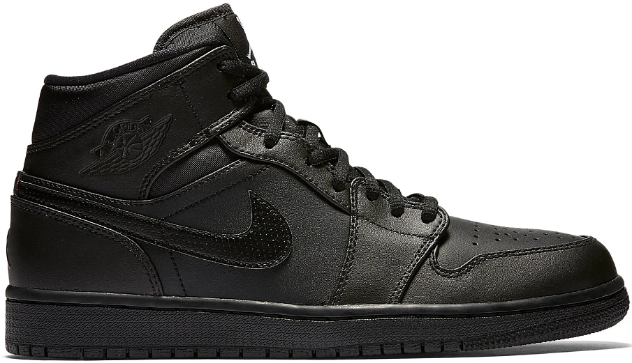 Фото № 1 с приближением к товару «‎Jordan 1 Retro Mid Black (2017)»