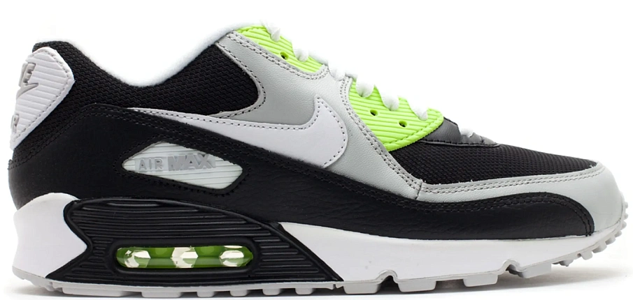 Фото № 1 с приближением к товару «‎Nike Air Max 90 Black White Volt Grey (2012)»
